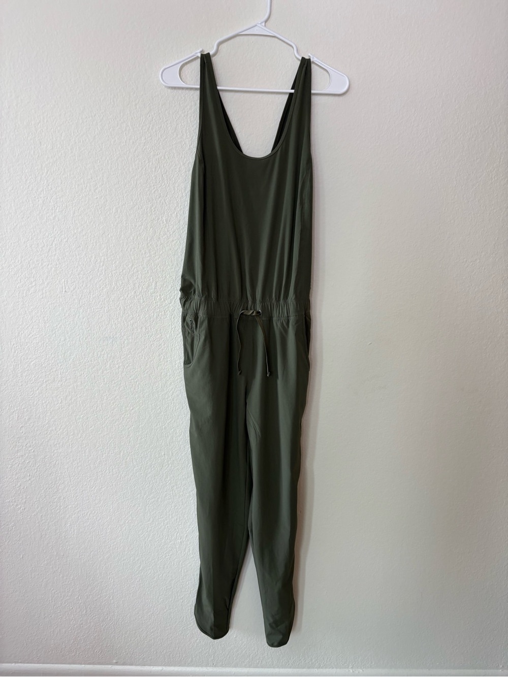 Patagonia Womens Fleetwith Jumpsuit Sleeveless Olive Green Sleeveless Medium - Picture 2 of 15